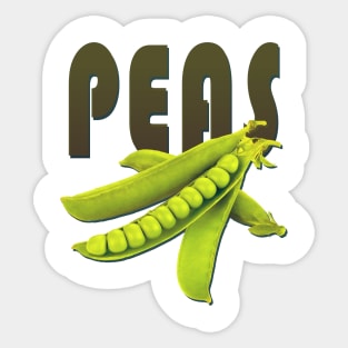 Peas green Sticker